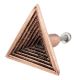 Triangular Pyramid Antique Copper Aluminium Cabinet Knob